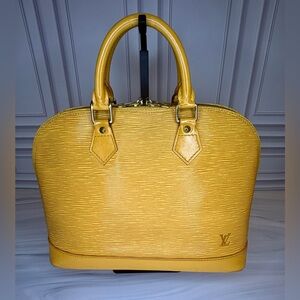Louis Vuitton Yellow Epi Alma Bando Bag – Adjustable Strap | Full Inclusion